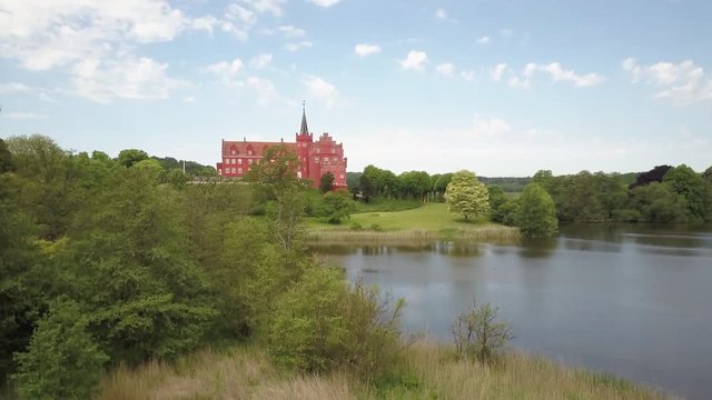 Denmark, Langeland, Tranekaer, Tranekaer Slot Castle
