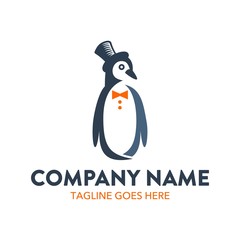 Unique Penguin Logo 