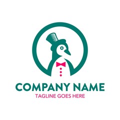 Unique Penguin Logo 