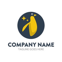Unique Penguin Logo 