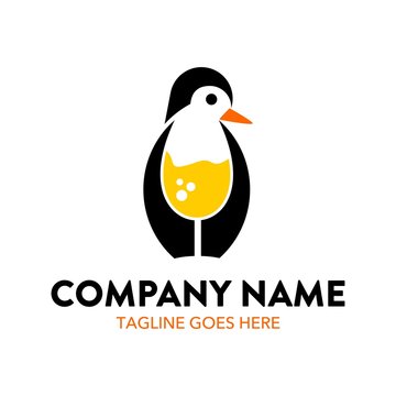 Unique Penguin Logo 