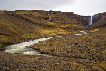 Hengifoss Waterfall in Eastern Iceland