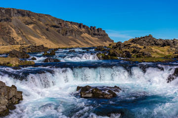 Roadside rapids near Foss a Sidu, Iceland