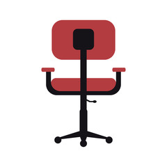 chair office flat illustration vector icon design graphic