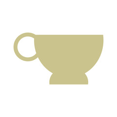 cup beige flat illustration design vector graphic icon
