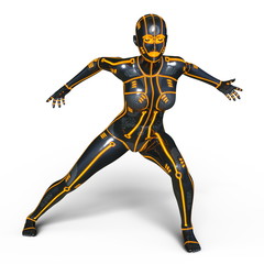 女性サイボーグ