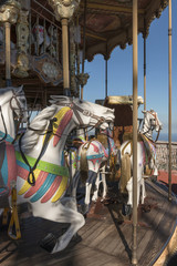 Fototapeta na wymiar Vintage carousel in Barcelona