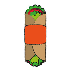 tacos food draw illustration icon vector design graphic