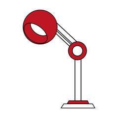 lamp office flat illustration icon vector design graphic
