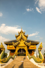 Beautiful Thai style church at Ban Den temple