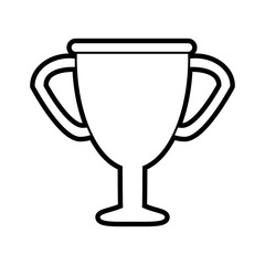 trophy silhouette illustration icon vector design graphic