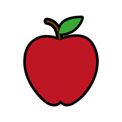 apple fruit sweet illlustration icon vector design graphic flat
