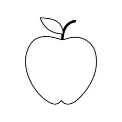 apple fruit sweet illlustration icon vector design graphic flat