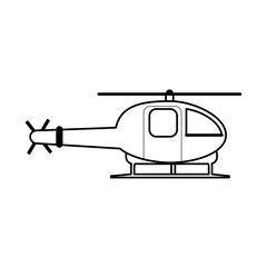 helicopter flat illustration icon vector design graphic