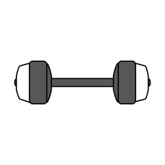 dumbbells sport gym flat icon vector design illustration graphic