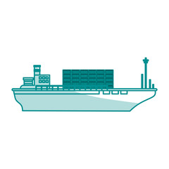 boat transport commodity illustration flat vector icon design graphic shadow