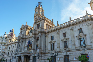 Fototapeta na wymiar City Hall of Valencia, Spain