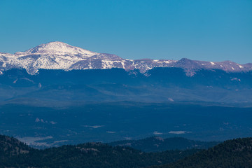 Fototapeta na wymiar Pikes Peak from Wilkerson Pass