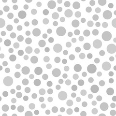 Gray and white circle pattern. Seamless vector