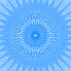 Mandala - decorative ornament for meditation, shades of blue