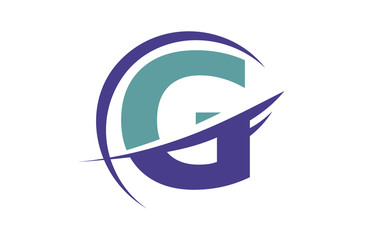 G Global Swoosh Letter Logo