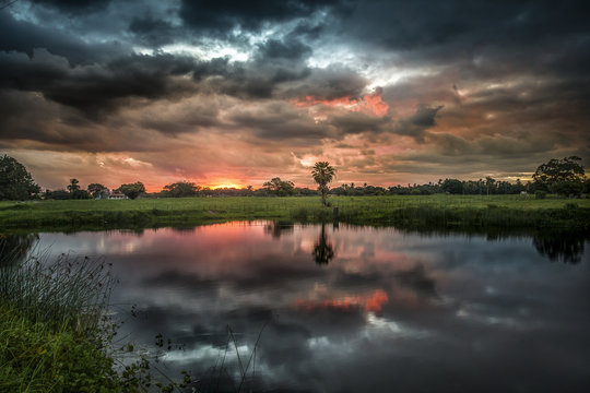 sunset landscape