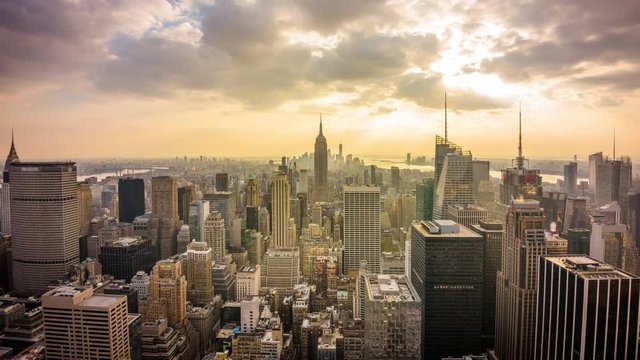New York City, USA Skyline Time Lapse.