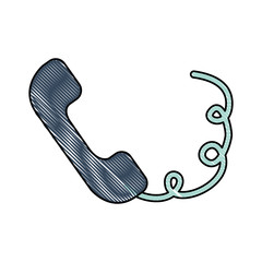 telephone service isolated icon vector illustration design