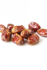 Dried dates - studio shoot on the white
