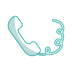 telephone service isolated icon vector illustration design