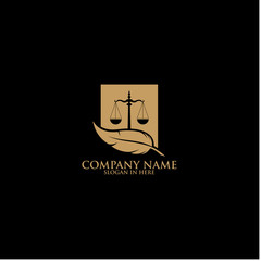 Law Logo Template Design 