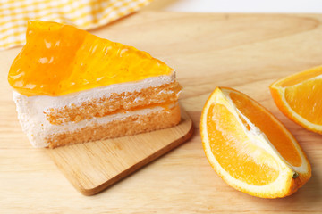 Naklejka na ściany i meble Orange cake,Mandarin orange cake