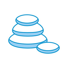 stones pile spa icon vector illustration design