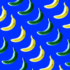 Bananas on a vibrant background