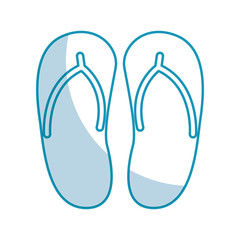 flip flops isolated icon vector illustration design
