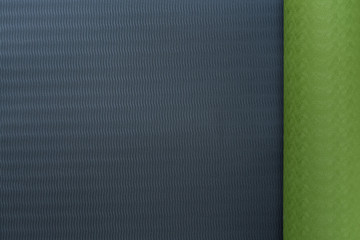 green yoga mat texture and background