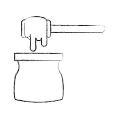 honey stick isolated icon vector illustration design