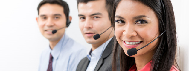 Call center ( telemarketing or customer service) team