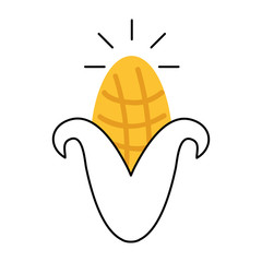 cob corn isolated icon vector illustration design