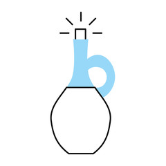 oil jasr spa bottle vector illustration design