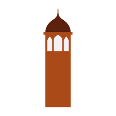 Castle tower isolated icon vector illustration design