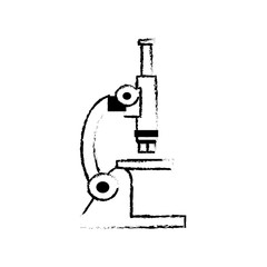 sketch microscope laboratory test sample science vector illustration