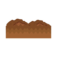 soil icon over white background vector illustration