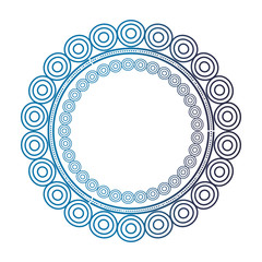 circular lace mandala style vector illustration design