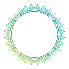 circular lace mandala style vector illustration design