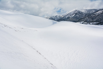 Great Sand Dunes National Park Mountains Sky Rocky Mountain
