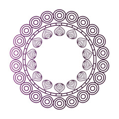 circular lace mandala style vector illustration design