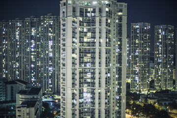 High rise public housing estate in Hong Kong