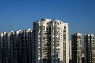High rise public housing estate in Hong Kong