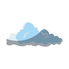 cloud icon over white background vector illustration
